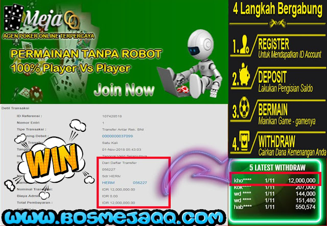  MEJAQQ.COM AGEN JUDI POKER DOMINOQQ  BANDARQ ONLINE TERBESAR DI ASIA