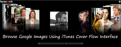 Browse Google Face Search Images Using iTunes Cover Flow Interface