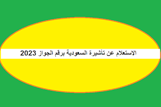 الاستعلام عن تأشيرة السعودية برقم الجواز 2023