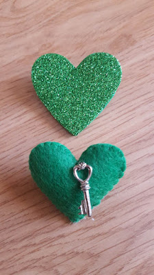 St. Patrick's heart brooches