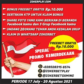 FREEBET KHUSUS AGUSTUST 2021