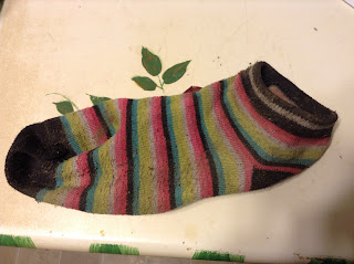 Borax sock before washing