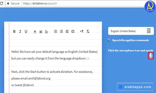Dictation convert audio to text