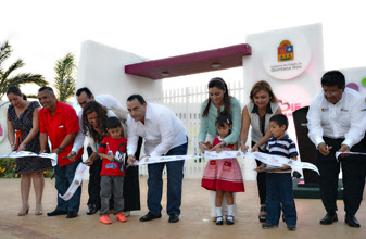 Inaugura el Gobernador Roberto Borge y su esposa, Sra. Mariana Zorrilla de Borge, el Centro Integral de Primera Infancia “Moots Ya'axché”