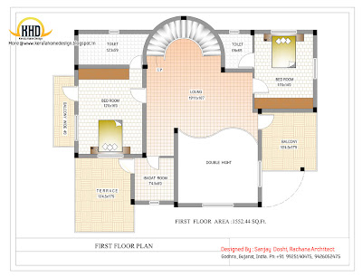 Duplex First Floor Plan Online - 290 Sq M (3122 Sq. Ft.) - February 2016