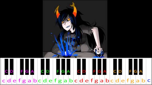 MeGaLoVania (Homestuck / Alterniabound) Piano / Keyboard Easy Letter Notes for Beginners