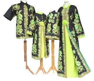 Batik sarimbit modern plus 2 anak