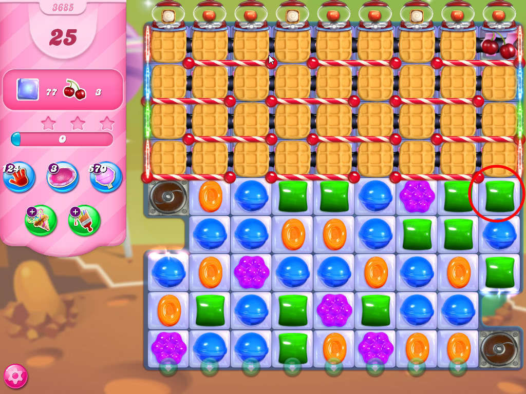 Candy Crush Saga level 3685