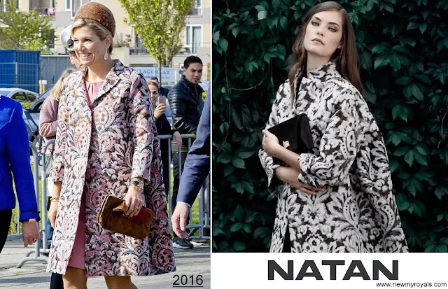 Dutch Queen Maxima wore Natan coat