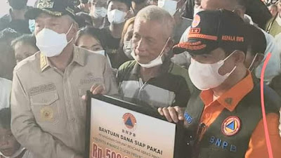 Kepala BNPB Letjen Suharyanto Pantau Langsung Lokasi Bencana di Minsel, Rp 500 Juta DSP Dikucurkan