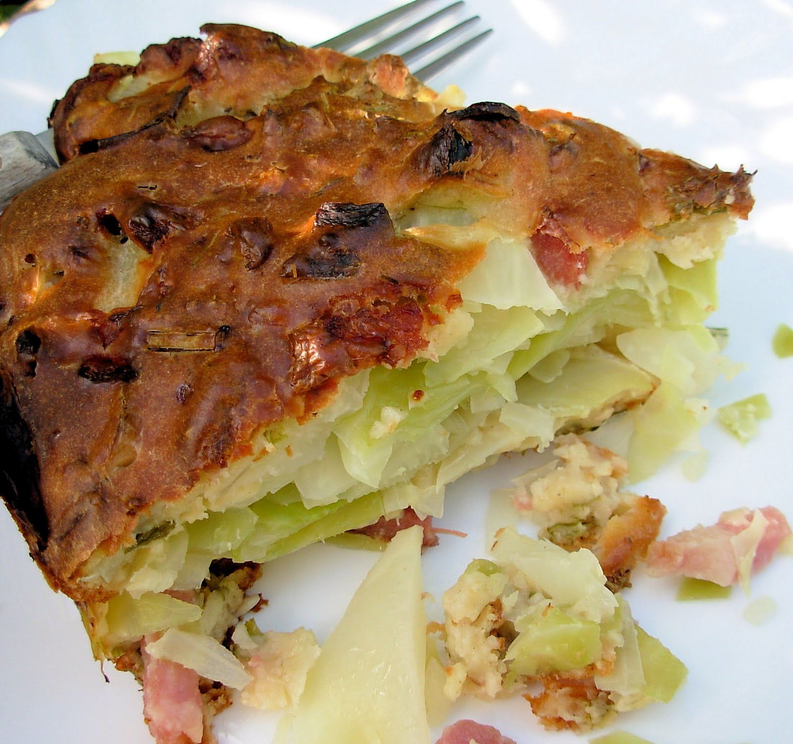 Rustic French Food, Cabbage and Galette au Chou