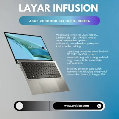 Layar infusion  Asus Zenbook S13 OLED UX5304