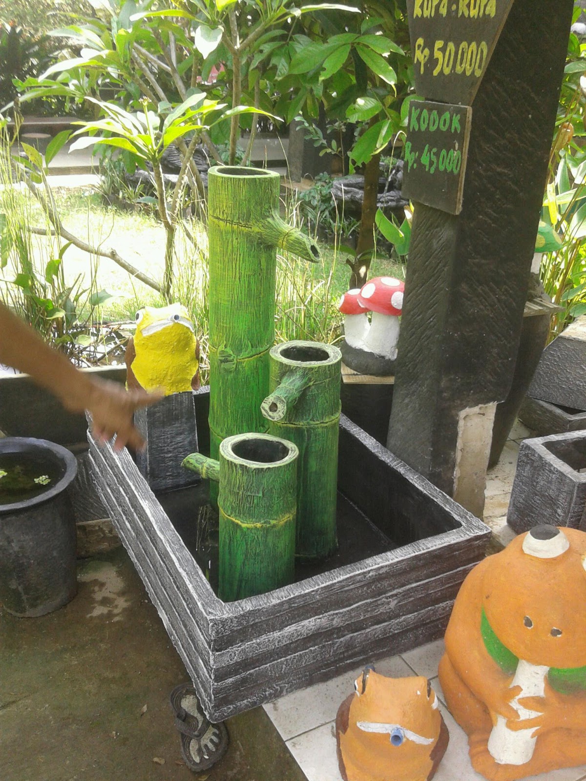 Jual pot  keramik  pot  minimalis pagoda air mancur 