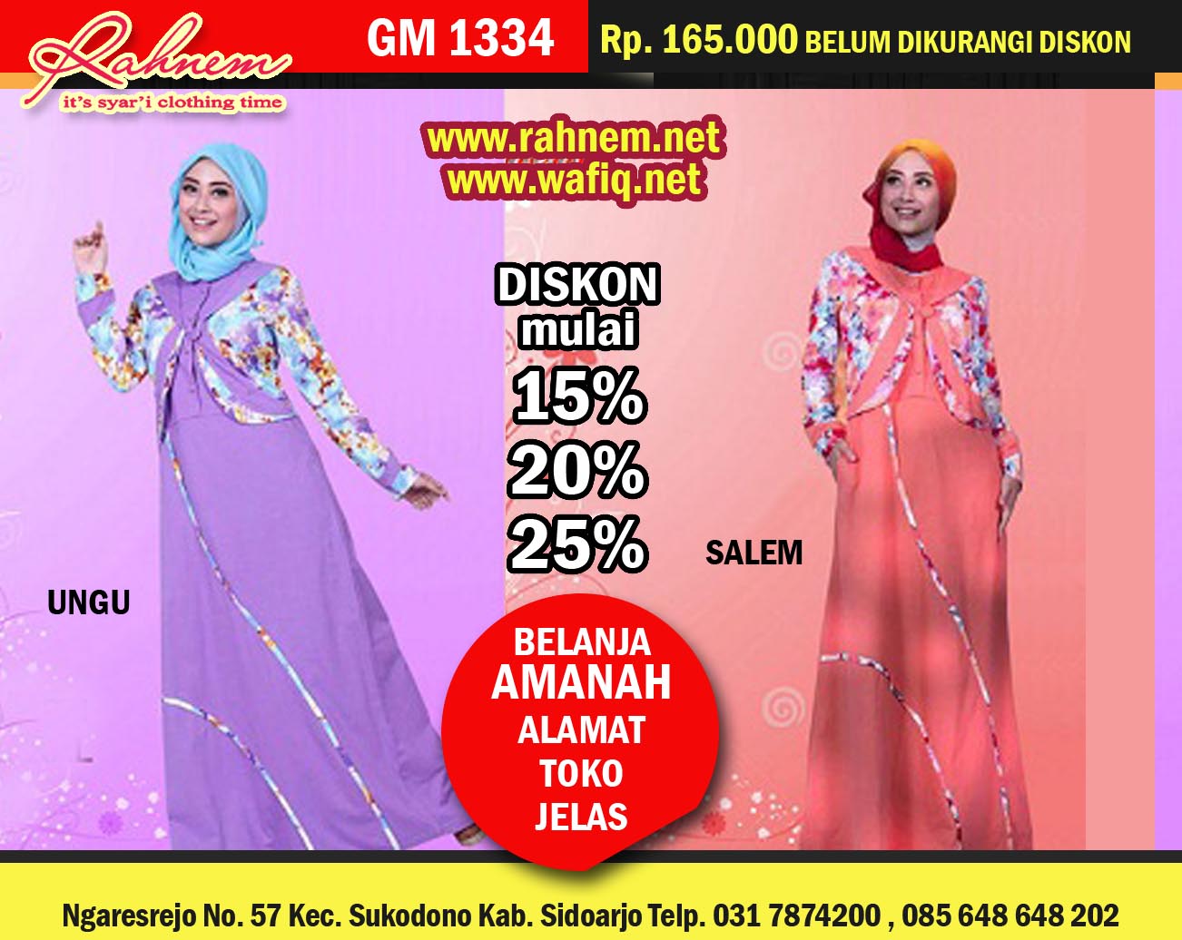 Baju Rahnem 2016 (im3 - 0856-4949-4787) Koleksi Lebaran 