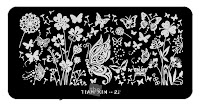 GIVEAWAY!! Win this nail art stamping plate TIAN XIN-22 from Sassy Shelly