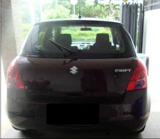 dijual suzuki swift st burgundy red 2008