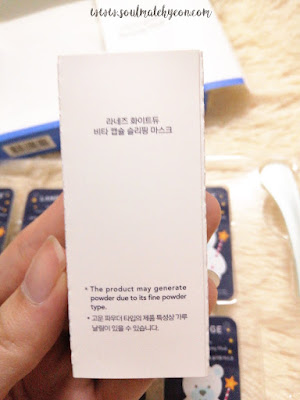 Review; Laneige's White Dew Vita Capsule Sleeping Mask