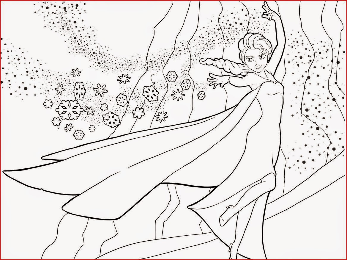 Download Coloring Pages: Elsa from Frozen Free Printable Coloring Pages