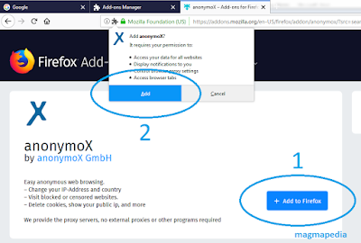 add anonymox to firefox