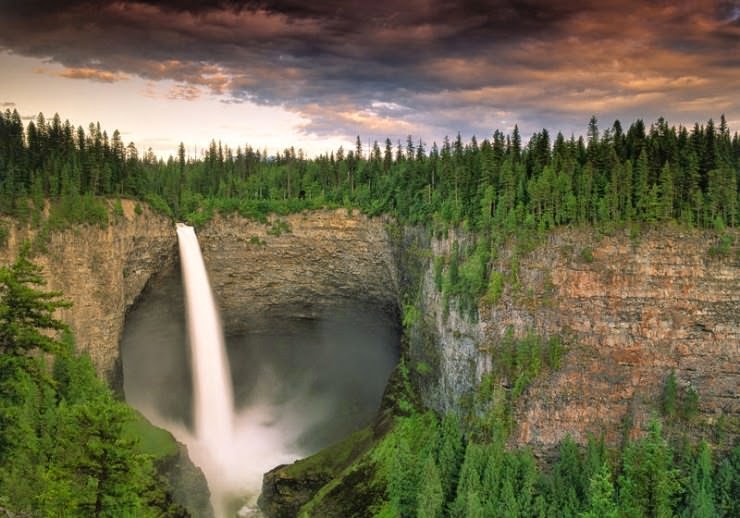 Vivid and Remote Azure Lake in Canada