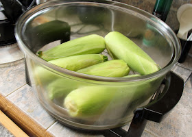 Place corn in turbo broiler.