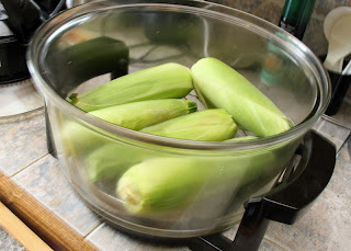 Place corn in turbo broiler.