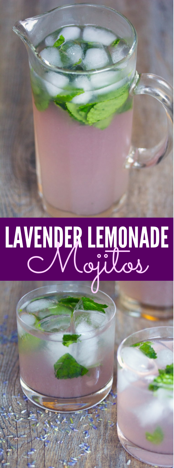 Lavender Lemonade Mojitos #drinks #mixeddrink