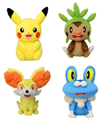 Pokemon Talky Plush Pikachu Chespin Fennekin Froakie Tomy