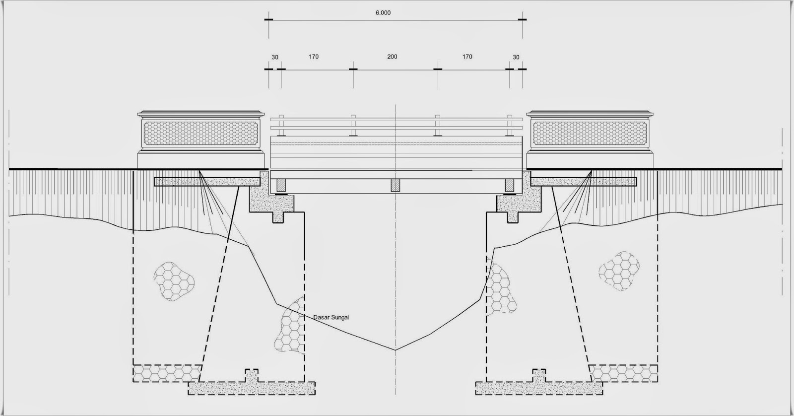 Gambar Jembatan bentang 6 meter