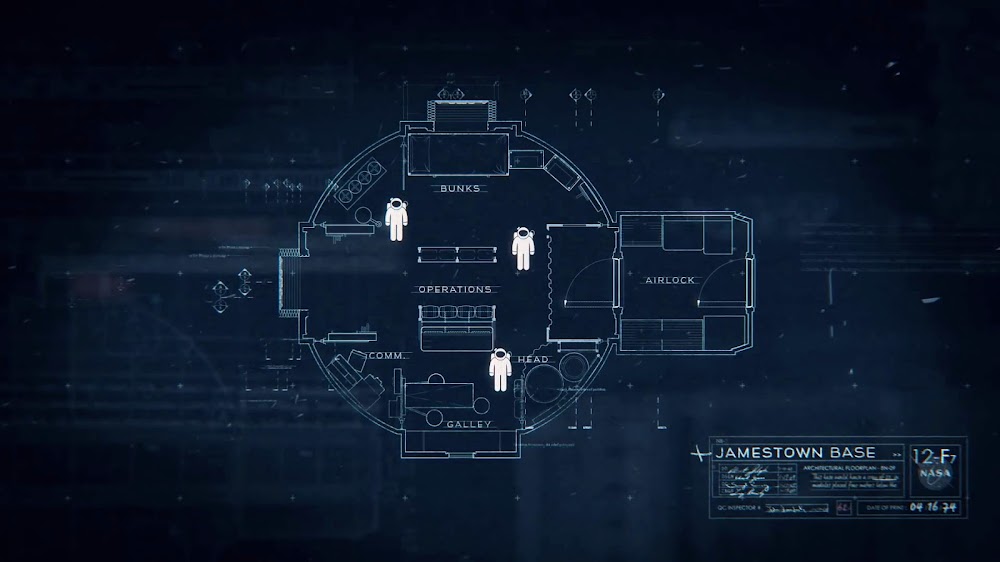 Jamestown Phase 1 US Moon base blueprint in season 1 of 'For All Mankind'