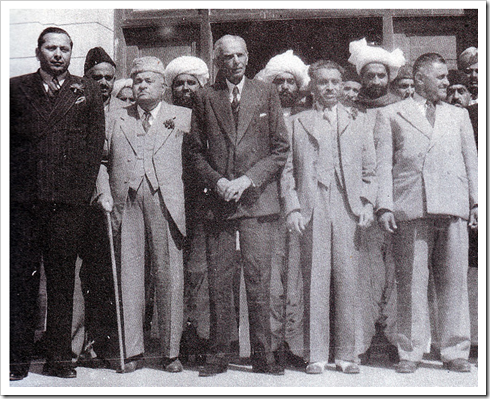 Quaid-e-Azam with Sindh Assembly members in 1946