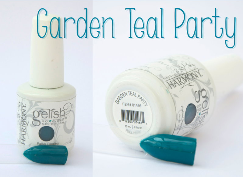 Gelish Garden Teal Party Spring Summer Gel Nail Varnish Green