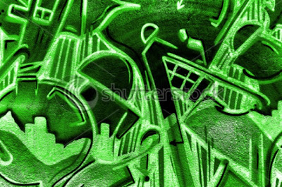 Green 3D Graffiti Wallpaper Picture