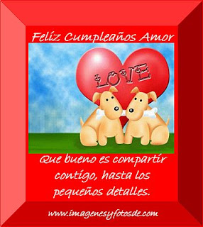 Tarjeta de Cumpleaños Romantica con Cachorros