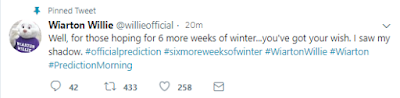Willie's weather tweet for 2018