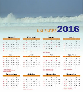 kalender 2016 gratis vektor, free donlod kalender  2016