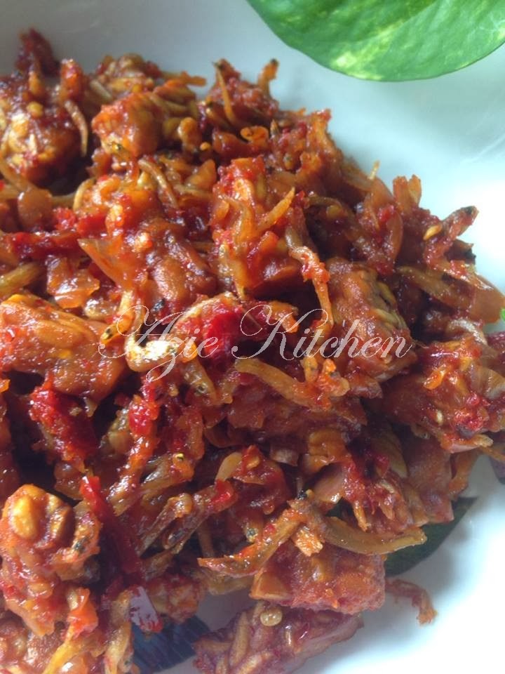 Tempe Goreng Bersambal Dengan Ikan Bilis - Azie Kitchen