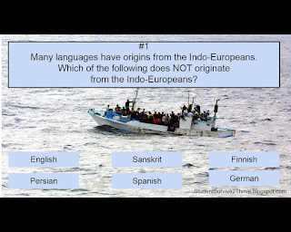 Many languages have origins from the Indo-Europeans.  Which of the following does NOT originate  from the Indo-Europeans? Answer choices include: English, Sanskrit, Finnish, Persian, Spanish, German