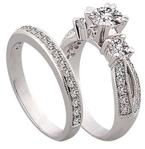 Engagement rings vs wedding rings picture 2