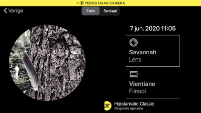 Schermafbeelding Hipstamatic-instellingen Savannah + Vientiane