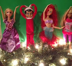 Elf On The Shelf Dancing with Disney Princesses