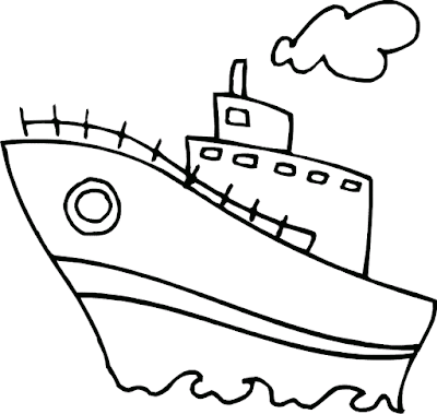gambar mewarnai kapal laut1
