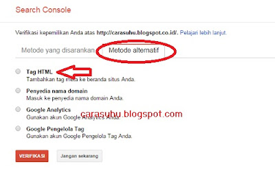 Cara Submit Blog ke Google Webmaster Tools