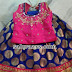 Blue Benaras Pink Lehenga