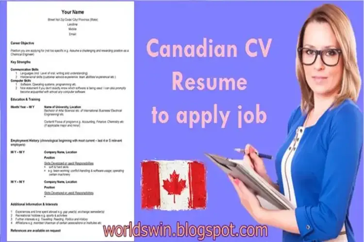 write CV Resume canada