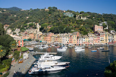 Panorama de Portofino, Italia. Beautiful Italy Cities