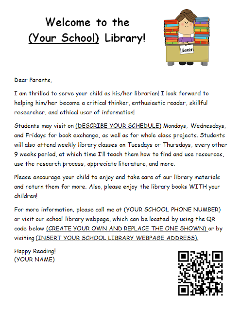 Library Safari Library Wel E Letter To Parents
