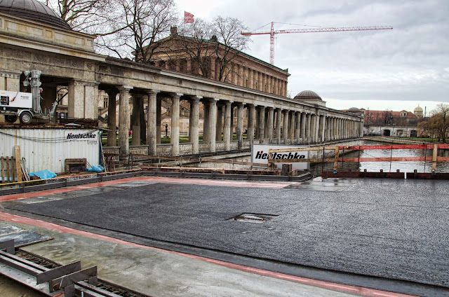 Baustelle Museumsinsel, Friedrichsbrücke, Brückensanierung, Bodestraße, 10178 Berlin, 22.12.2013