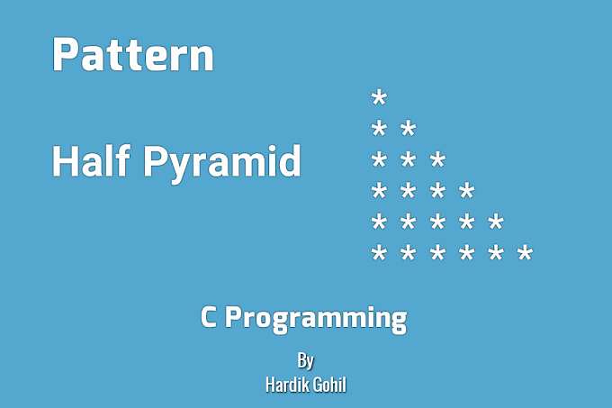 C Program To Print Half Pyramid Using *