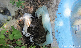 plastic and tyvek for waterproof ground barrier